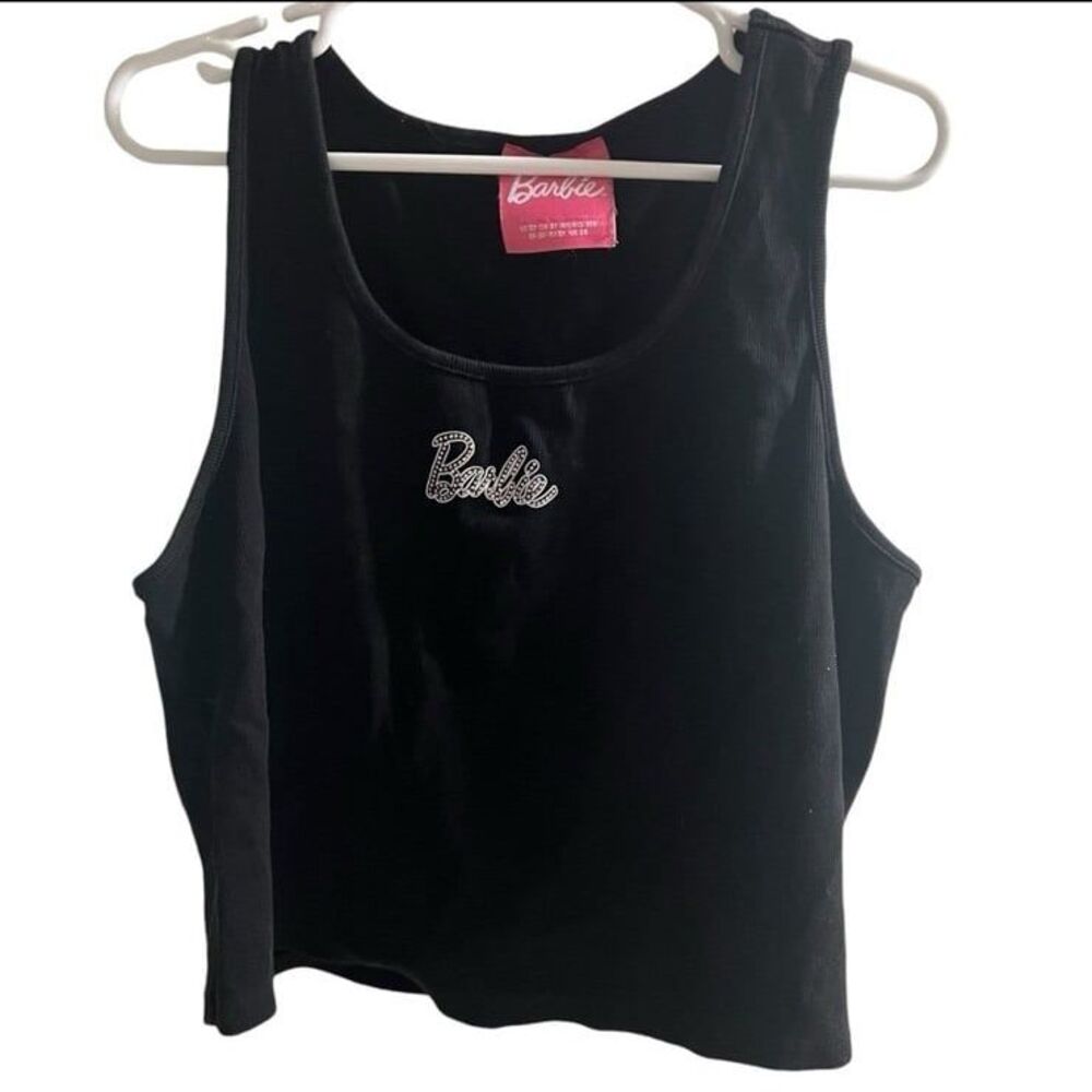 F21 Barbie Rhinestone Black Tank Top Sz 3X